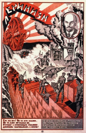 Communist Propaganda poster.Period before 1930のeditorial素材