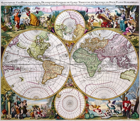 Antique Map 1686のeditorial素材