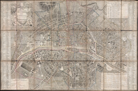 Paris old mapのeditorial素材