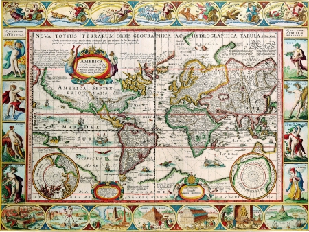 Antique Map 1628のeditorial素材