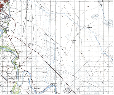 Baghdad old Soviet military map