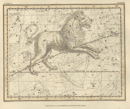 Astronomical chart, Vintageのeditorial素材