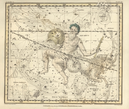 Astronomical chart, Vintageのeditorial素材
