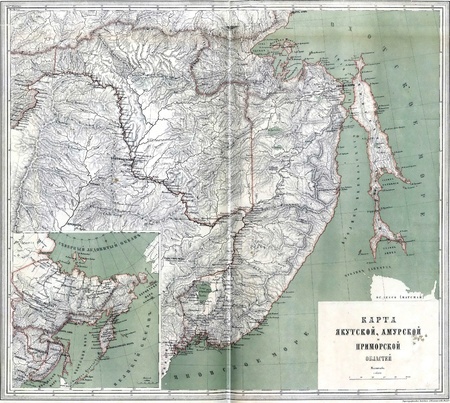 Russia old mapのeditorial素材
