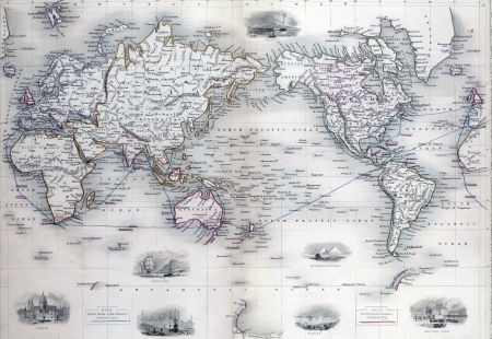 Vintage World map