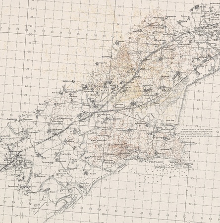 China old mapのeditorial素材