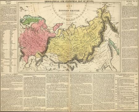 Russia old mapのeditorial素材
