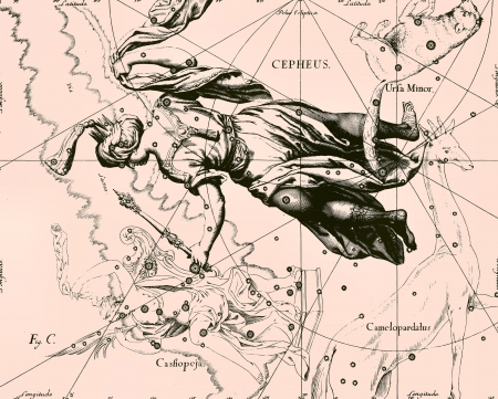 Constellation vintage map
