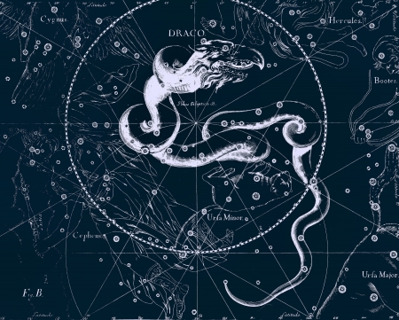 Constellation vintage mapのeditorial素材
