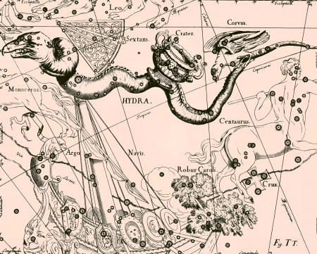 Constellation vintage mapのeditorial素材