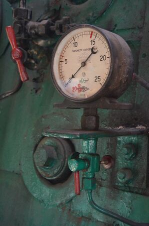 KIEV, UKRAINE - SEP 9  The  Museum of Railway exhibit at the Kiev railway terminal is shown on September 9, 2013 in Kiev,Ukraine のeditorial素材