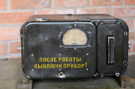 KIEV, UKRAINE -NOV 3  Vintage Soviet Geiger counter during historical military reenactment, festival...