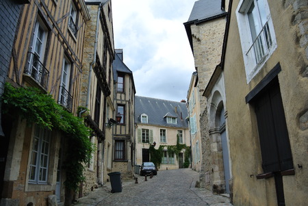 LE MANS,FRANCE,JULY 8  Historical area  Sarthe, Pays de la Loire, France  - Buildings in the ancient...