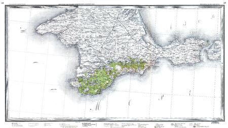 Black Sea and Crimea vintage mapのeditorial素材