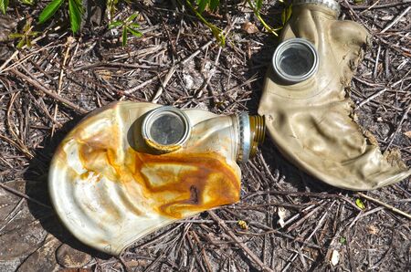 KIEV UKRAINE  MAY 2 2015: Abandoned industrial complex..May 2 2015 Kiev Ukraineのeditorial素材