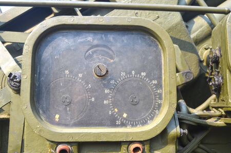 KIEV, UKRAINE - SEP 2, 2015: Soviet air-defense cannon near Technical History Museum of National Polytechnic University on September 2, 2015 in Kiev, Ukraineのeditorial素材