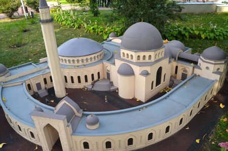 KIEV, UKRAINE - September 23, 2015: Entertaiment Park Ukraine in Miniature Small scale Ukraine.のeditorial素材