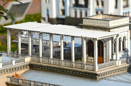 KIEV, UKRAINE - September 23, 2015: Entertaiment Park Ukraine in Miniature Small scale Ukraine.のeditorial素材