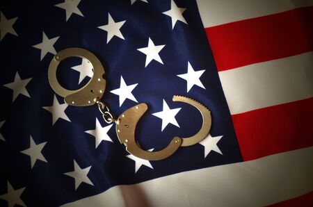 american flagの写真素材
