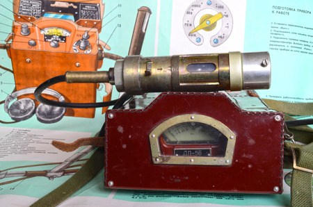 Vintage Soviet military radiometer DP-5b.Relic of Cold Warのeditorial素材