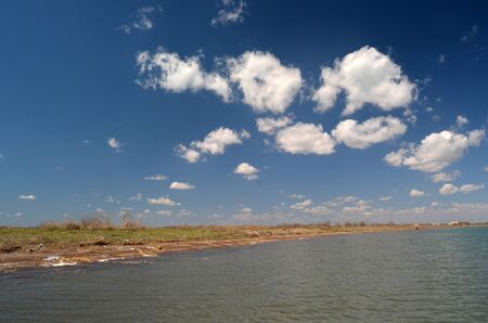 Resort Balkhash, Balkhash lake, central Kazakhstan.Near Priozersk - former Soviet anti-ballistic missile testing range Sary Shagan.May 11, 2017.Priozersk.Kazakhstanのeditorial素材