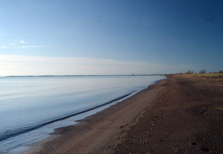 Resort Balkhash, Balkhash lake, central Kazakhstan.Near Priozersk - former Soviet anti-ballistic missile testing range Sary Shagan.May 11, 2017.Priozersk.Kazakhstanのeditorial素材