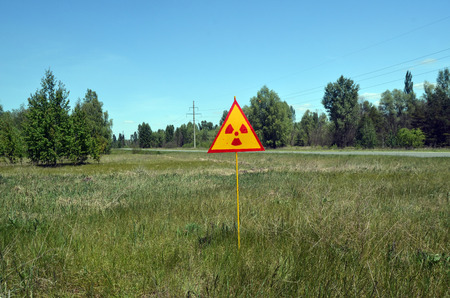 Lost city Pripyat.Chernobyl Exclusion Zone.May 19, 2017.Kiev region.Ukraineのeditorial素材
