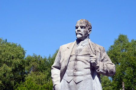 Monument of Lenin.May 19, 2017.Chernobyl.Kiev region.Ukraineのeditorial素材