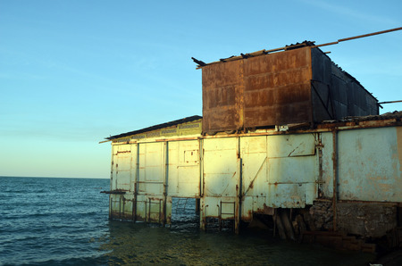 Urban decay.Kazakhstan.May 10, 2017.Sary Shagan.Kazakhstanのeditorial素材