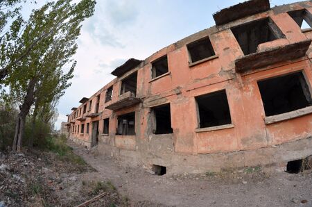 Urban decay.Kazakhstan.May 8, 2017.Sary Shagan.Kazakhstanのeditorial素材