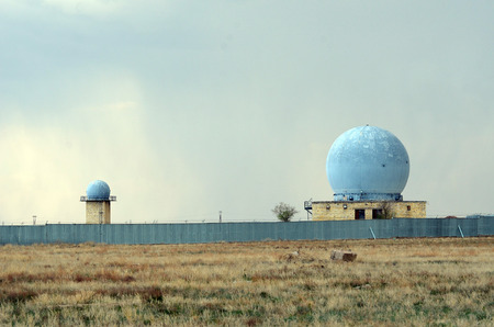 Area 35. (Ploshadka 35 ru.) Sary Shagan.Former Soviet anti-ballistic missile testing range.Kazakhstan.May 6, 2017.Sary Shagan.Kazakhstanのeditorial素材