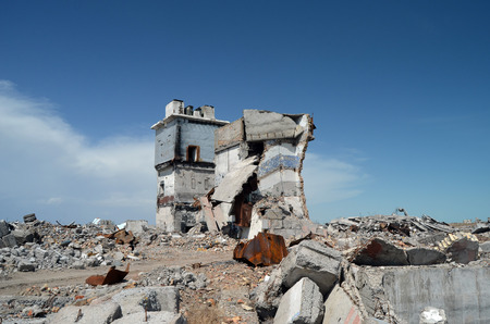 Area 35. (Ploshadka 35 ru.) Sary Shagan.Former Soviet anti-ballistic missile testing range.Kazakhstan.May 6, 2017.Sary Shagan.Kazakhstanのeditorial素材