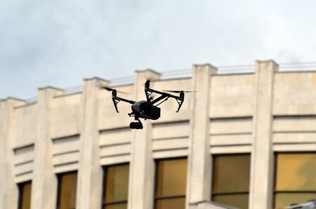 Celebration of the Great Victory near Illovaysk.TV drone..August 22, 2017 Kiev, Ukraineのeditorial素材