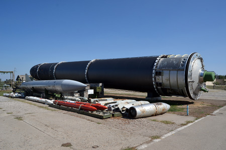 .Museum of Soviet Strategic Nuclear Forces.POBUGSKOE, UKRAINE - September 2, 2017のeditorial素材