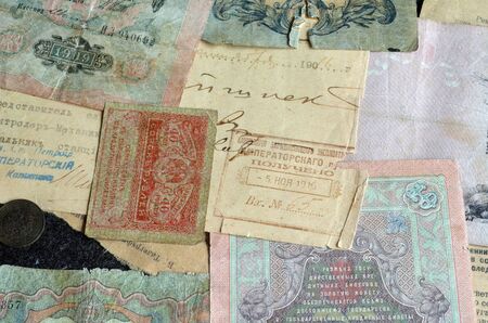 Soviet numismatics vintage itemsの写真素材