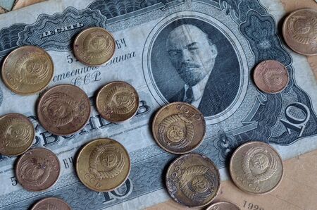 Soviet numismatics vintage itemsの写真素材