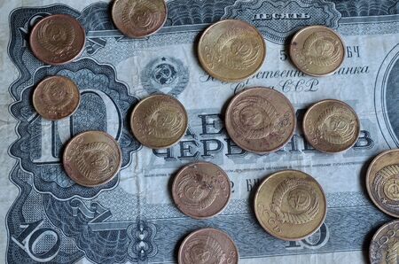 Soviet numismatics vintage itemsの写真素材
