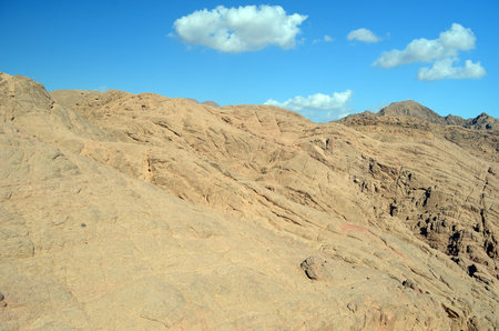 Desert of Sinai Peninsula, Egypt. Near sharm el sheikhの写真素材