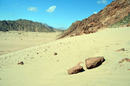 Desert of Sinai Peninsula, Sharm El Sheikh, Egyptの写真素材