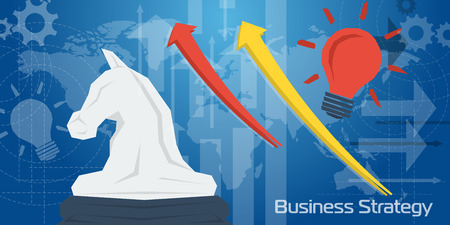 Long Background Business Strategyのイラスト素材