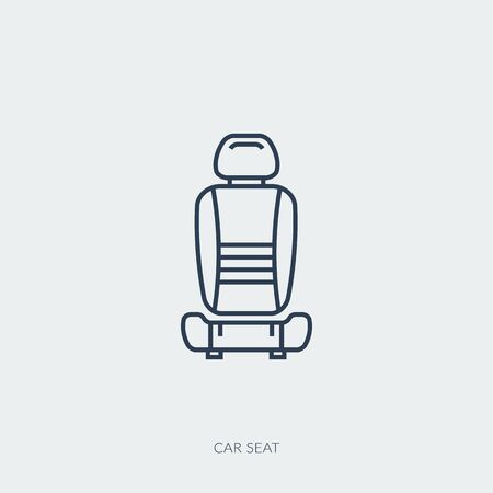 Vector outline icon of car part - single seatのイラスト素材