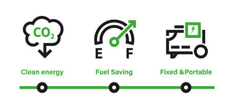 Vertical vector banners with eco technology concept. Infographic illustration with three steps on...