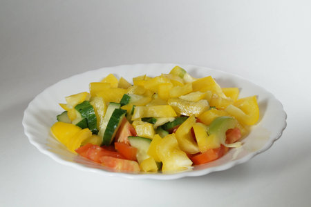 plate healthy food vegetable vegetarianの写真素材