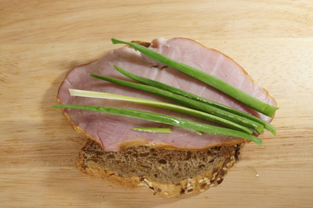 sandwich bread food lettuce hamの写真素材