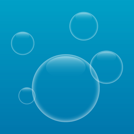 Transparent soap bubbles, vector eps10