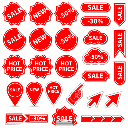 Sale banner and elements.のイラスト素材