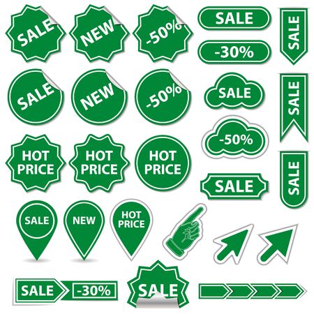 Sale banner and elements.のイラスト素材