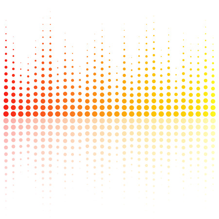 Digital equalizer, colorful sound wave. Vector illustrationのイラスト素材