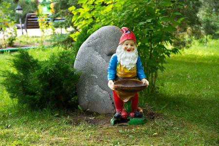 Gnome with pokeの写真素材