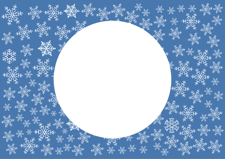 Snowflake vector icon background set blue color. Winter white christmas snow flake crystal element. Weather illustration ice collection. Xmas frost flat isolated silhouette symbolのイラスト素材